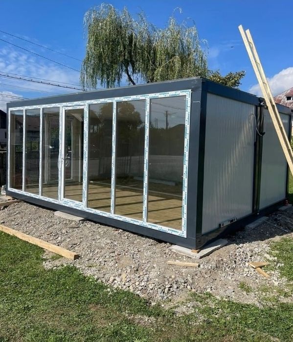 Vand Containere birou monobloc imbinate vestiar sanitar modular paza