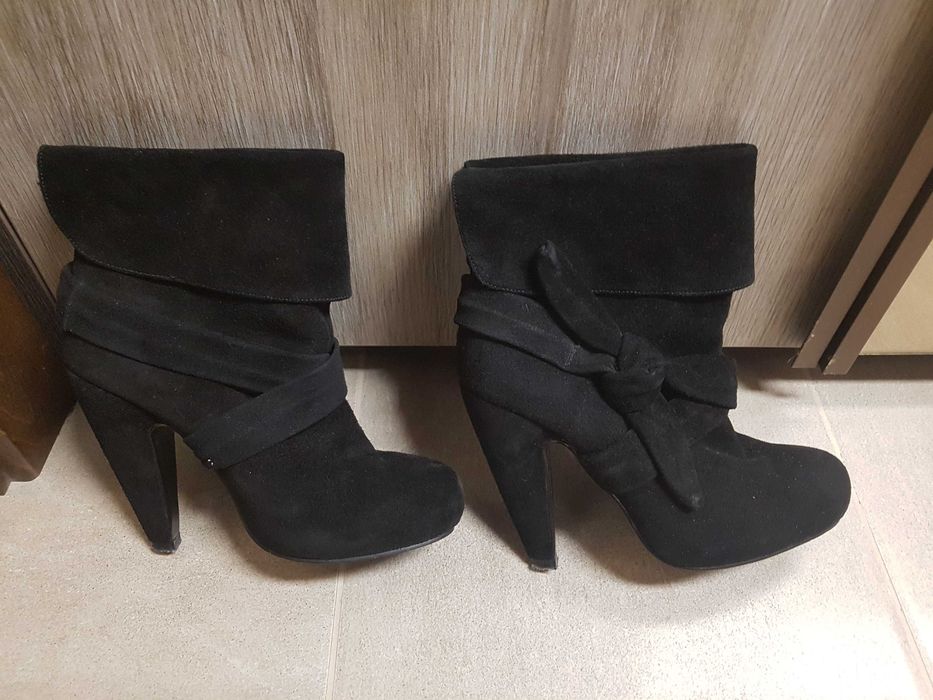 Боти от естествен велур, No 35