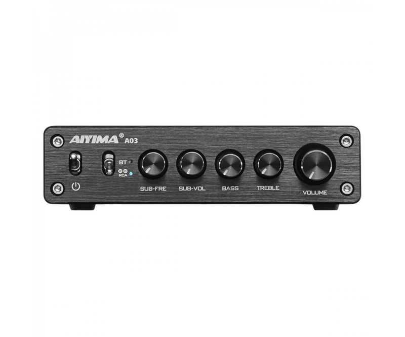 Усилвател AIYIMA A03 Class D 2.1 Amplifier Bluetooth 5.0 2x50W