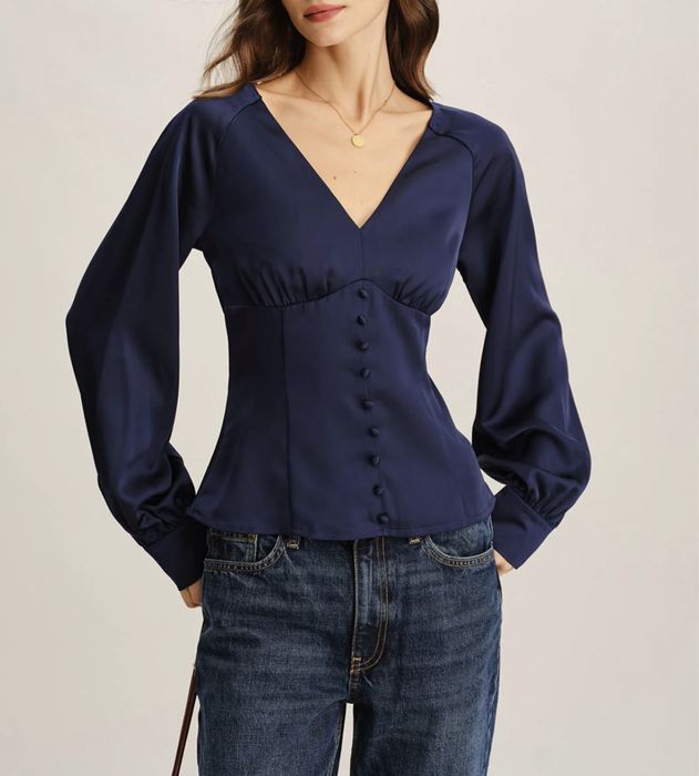 атласная рубашка, размер 46 (М)