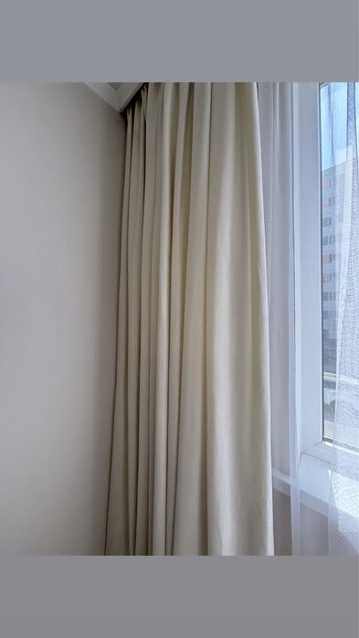 Срочно продам штор с тюлью