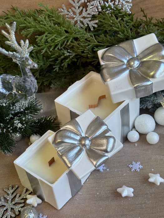 Коледни соеви свещи