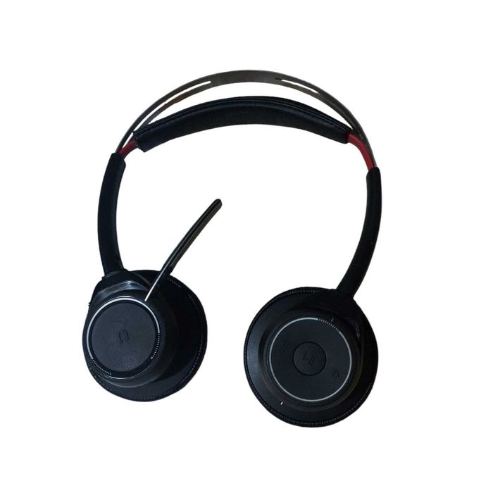 Професионални слушалки Plantronics Voyager Focus UC MS + стойка за бюро