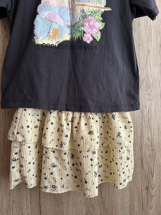 ZARA комплект от тениска и поличка размер 130/134