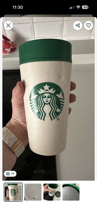 Стакан с герметичной крышкой, пластик