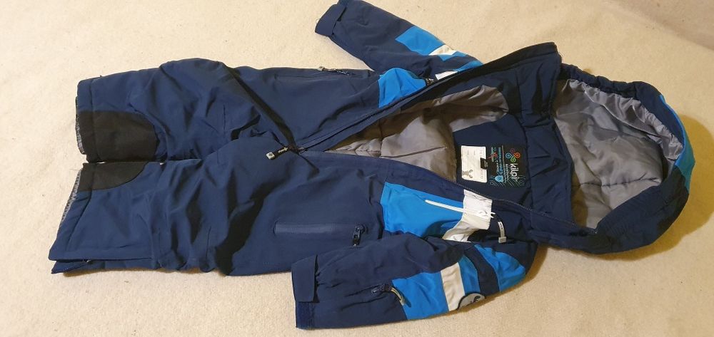 Salopeta combinezon copii pentru ski si snowboard Kilpi Pontino Albastru marimea 86/2XS