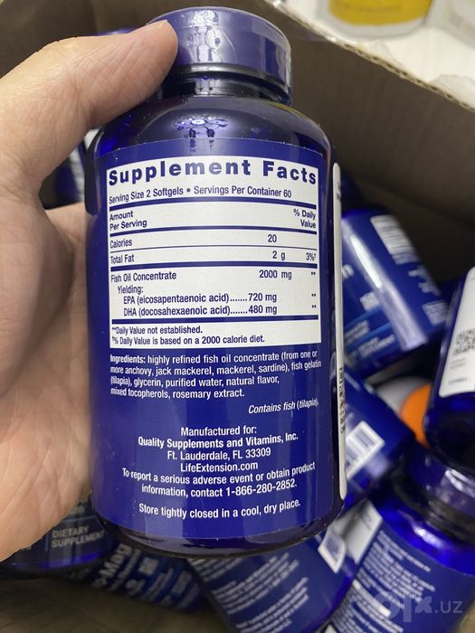 Life Extension Mega EPA/DHA — 120 капсул