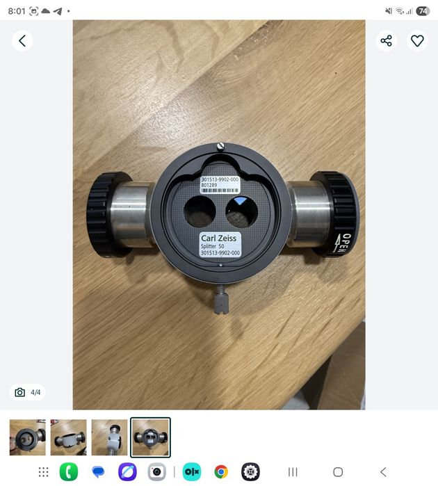 Obiectiv zeiss de focusare fina pentru microscop Zeiss opmi pico