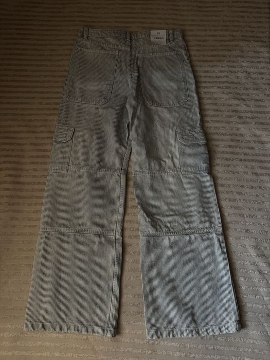 Cargo denim pants