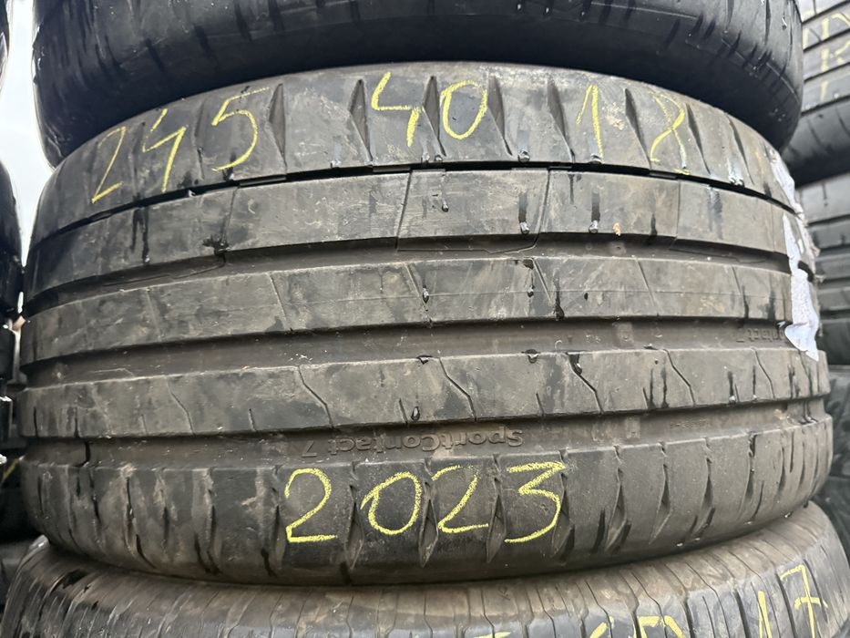 245/40/18” 2 buc  CONTINENTAL SportContact 7. dot 2023.vară.Impecabile
