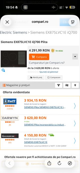 Plita inductie Siemens iQ700 EX845LVC1E 80 cm 5 zone varioInduction Dual LightSlider PowerBoost