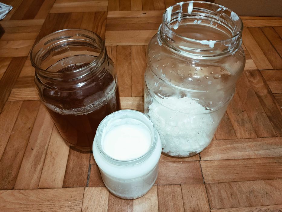 vand chefir de lapte si de apa