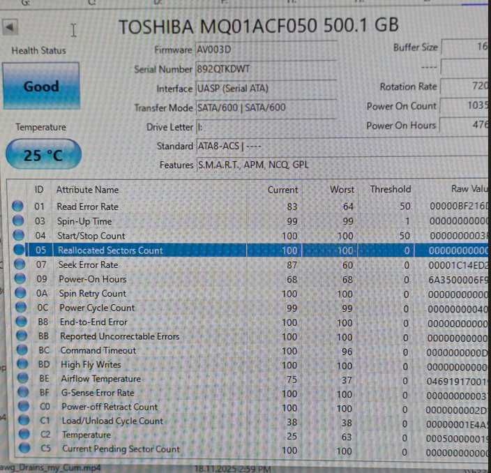 HDD Laptop 500gb