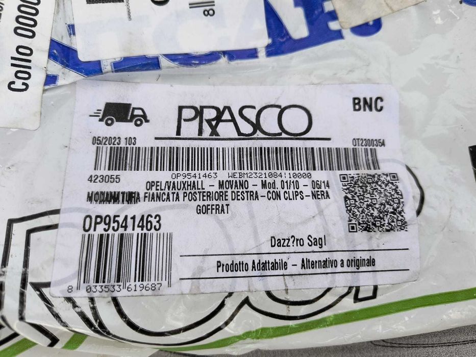 Ornament / Bandou Protecție Aripă Spate Stânga Opel Movano B 2019 / 2010-2022 Cod OEM 768F20004R (5C2)