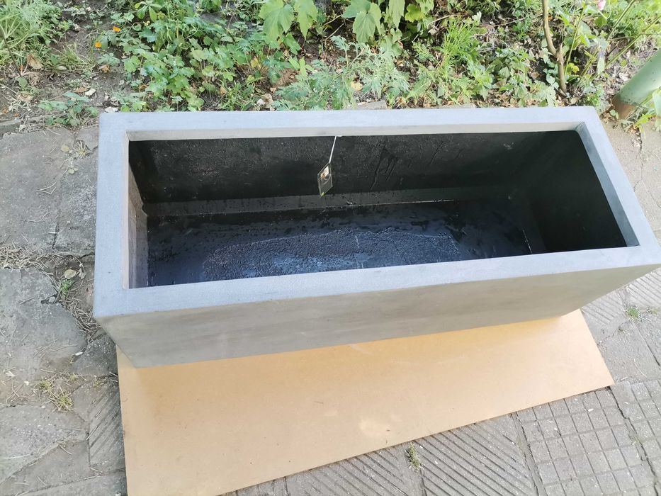 Дизайнерска саксия JUMBO JORT сива