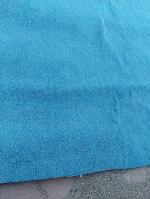 Ковролан синий б/у. 530×300см.