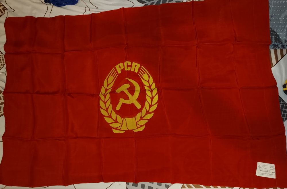 Steag Drapel Stemă PCR RSR Tricolor Cravată Pionier 127/85