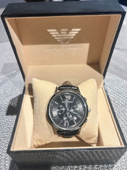 Бизнес Мъжки часовник Emporio Armani AR2447 Renato Chronograph