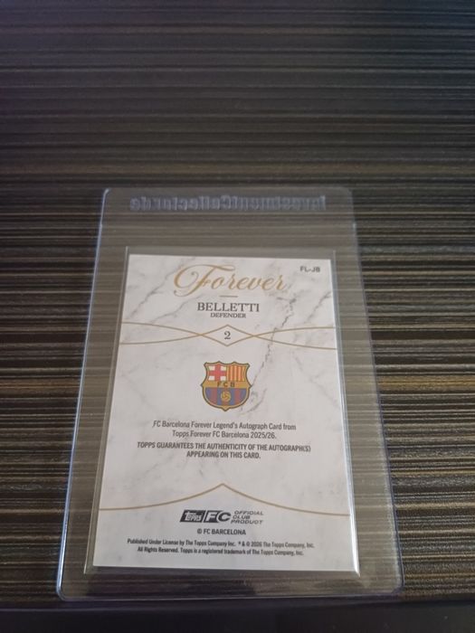 Juliano Belletti Barcelona Forever autograf /125