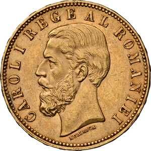 Moneda AUR 20 lei 1883 si 20 lei 1890 AU58, certificata, gradata NGC.