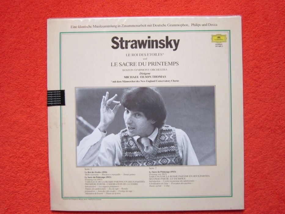 cadou deosebit  Stravinski Ritualul primaverii Germania1980 nou