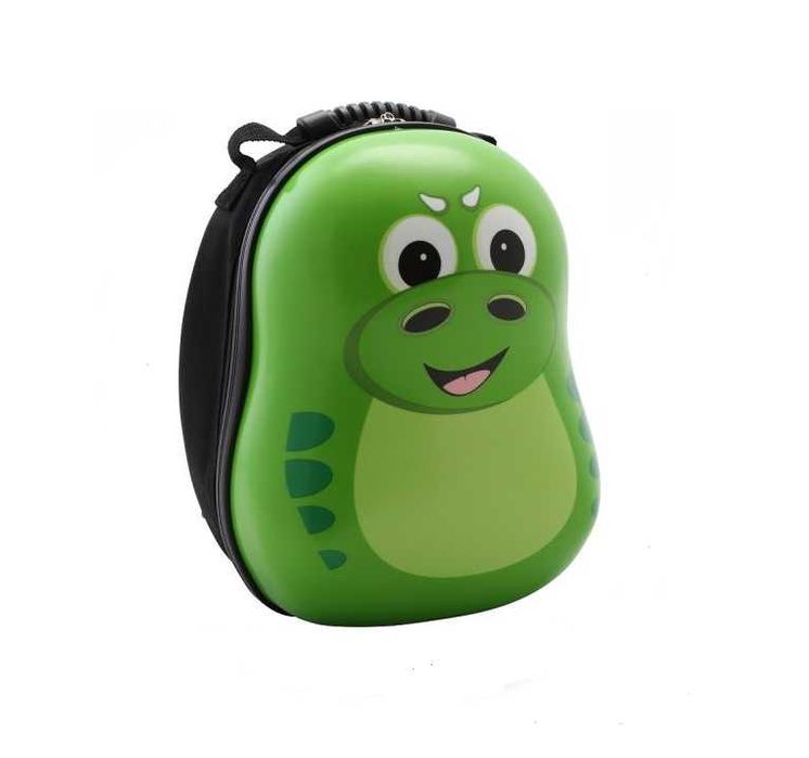 Комплект куфар и раница Дино, За деца, Зелен