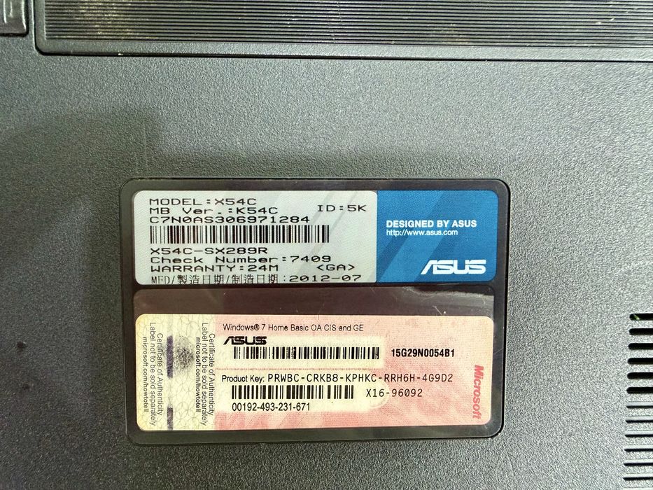 Ноутбук Asus Полностью рабочий !!!