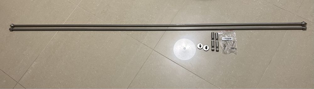 Set galerie si draperii crem,opace,Ikea