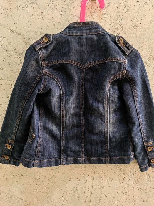 Дънково яке момиче 122см