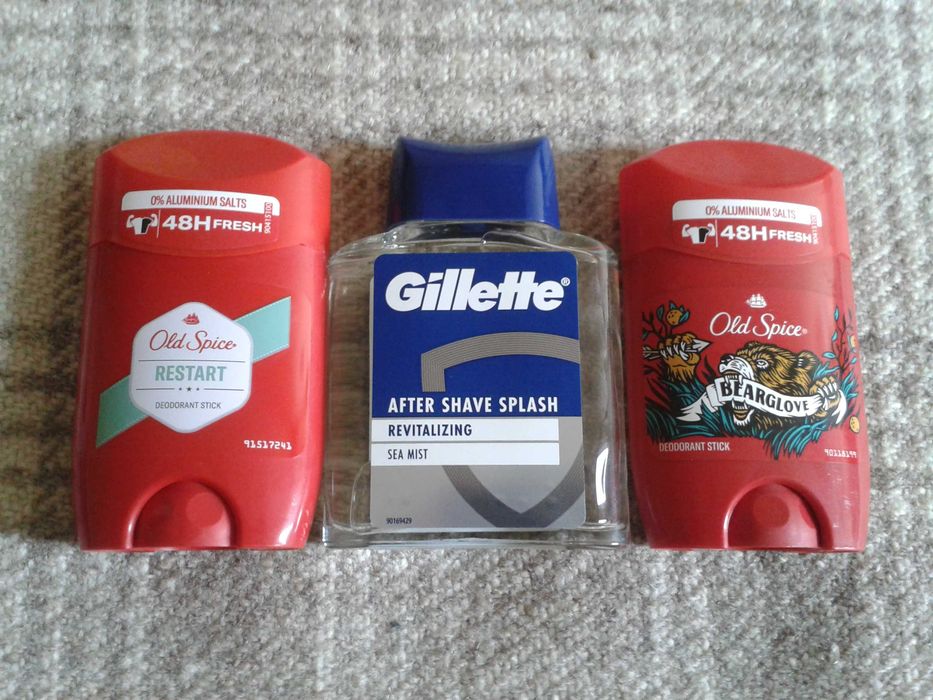 Мъжки комплект Gillette + 2 броя Old Spice део стик