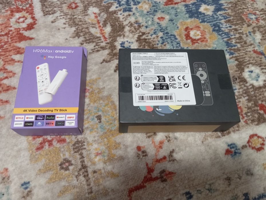 Android 14 smart tv box 2025 voice remote control