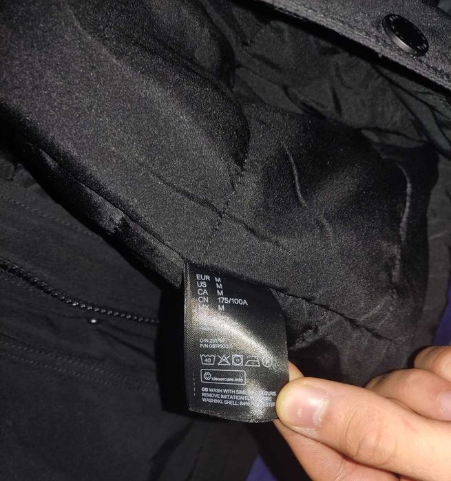 Geaca barbati - H&M Padded Parka cu gluga si blana - marimea M