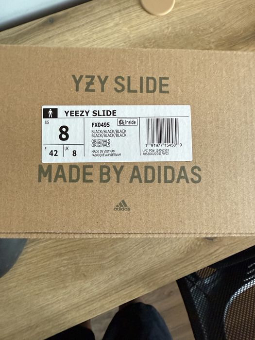 Adidas yeezy slides onyx 42 номер