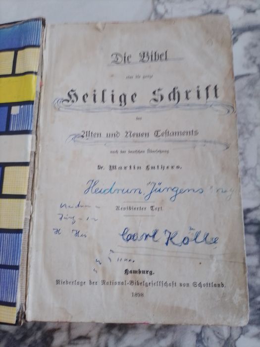 Стара немска библия от 1898г.