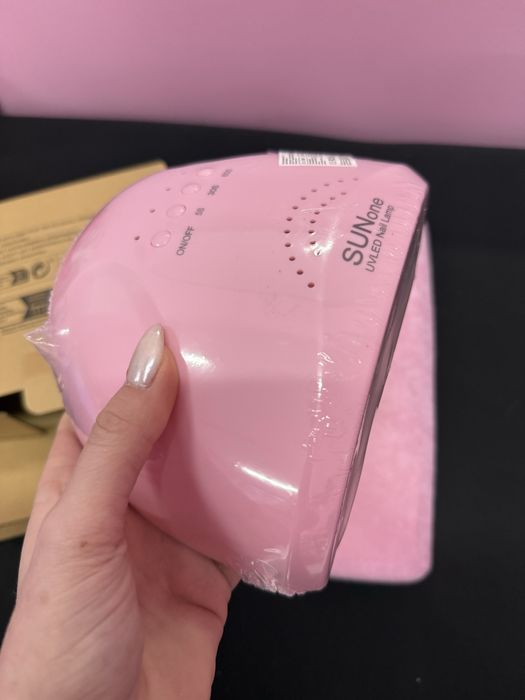 UV/LED лампа за маникюр, розова + подарък