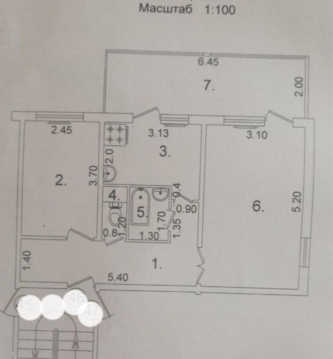 Продается квартира в Яшнабадском районе Авиасозлар-1, 2х ком 3-этаж
