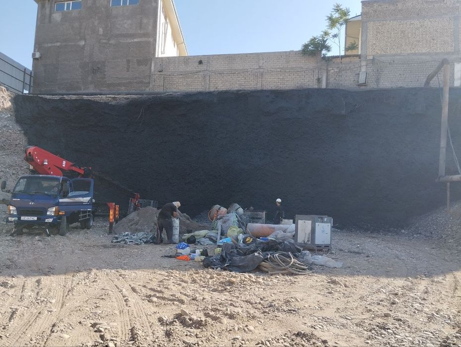 Торкрет мокрый бетон гидроизолируюшими составами фасад котлова