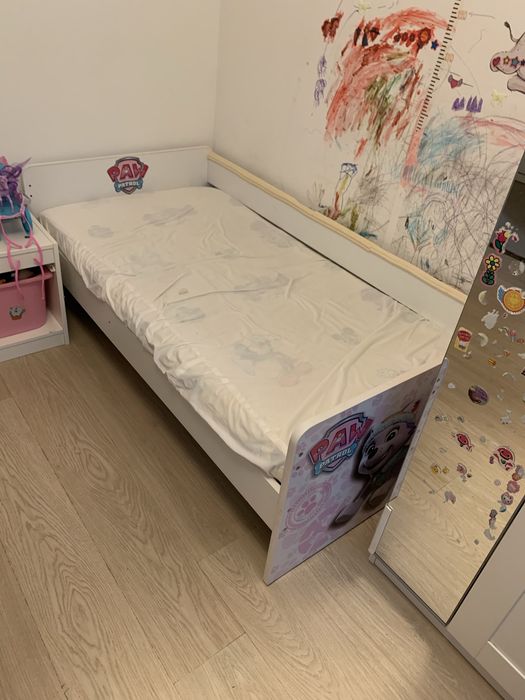 Pat copii patrula catelusilor cu saltea