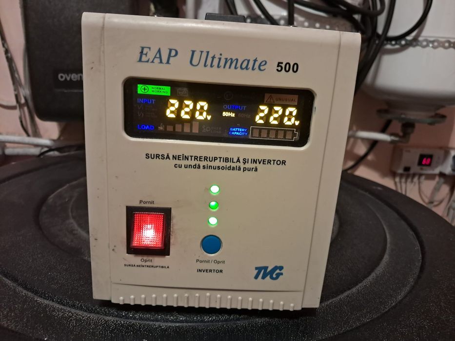 Stabilizator de tensiune 500 VA, utilizat, în stare perfectă de lucru