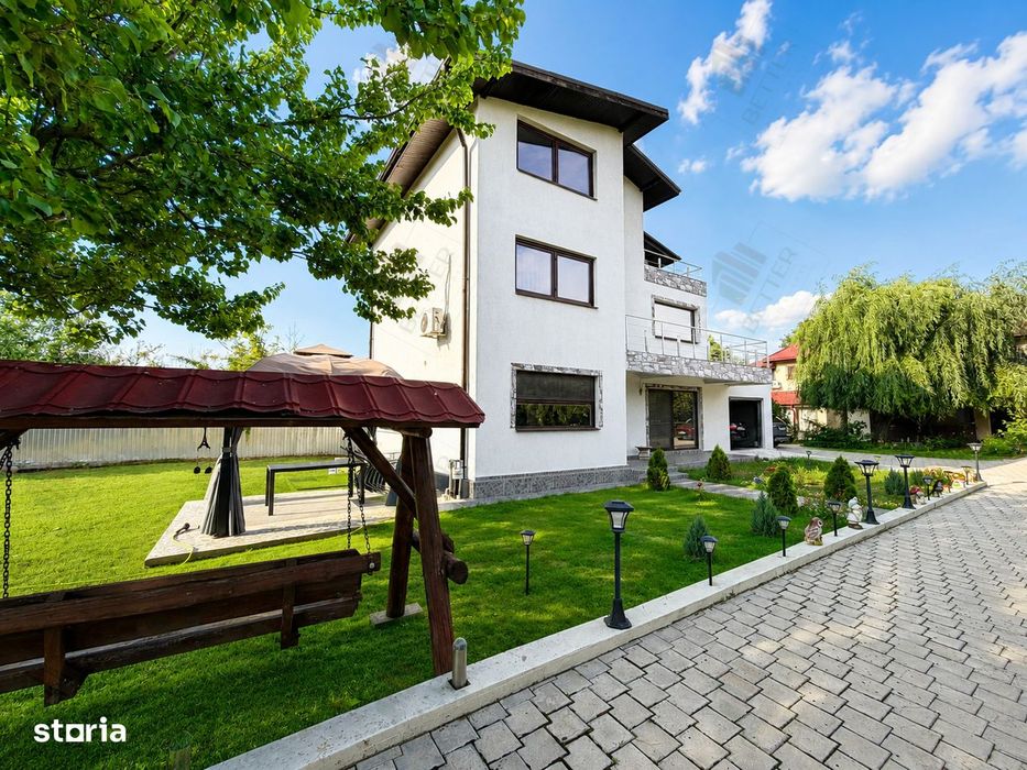 Vilă spațioasă P+1E+M, 5 camere, garaj și teren de 462 mp