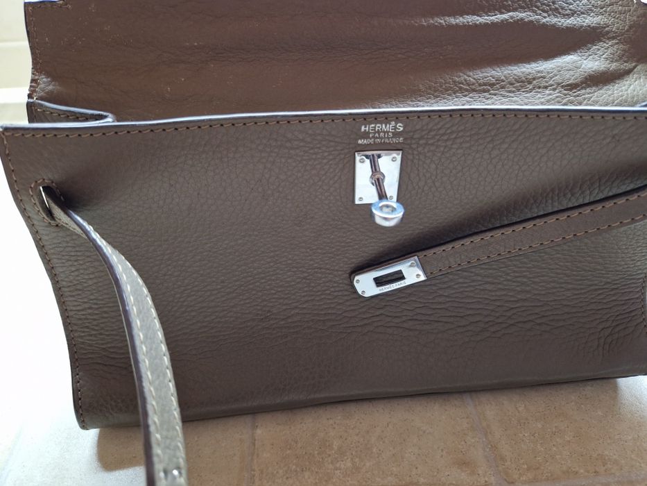 Продаётся кожаный клатч hermes kelly