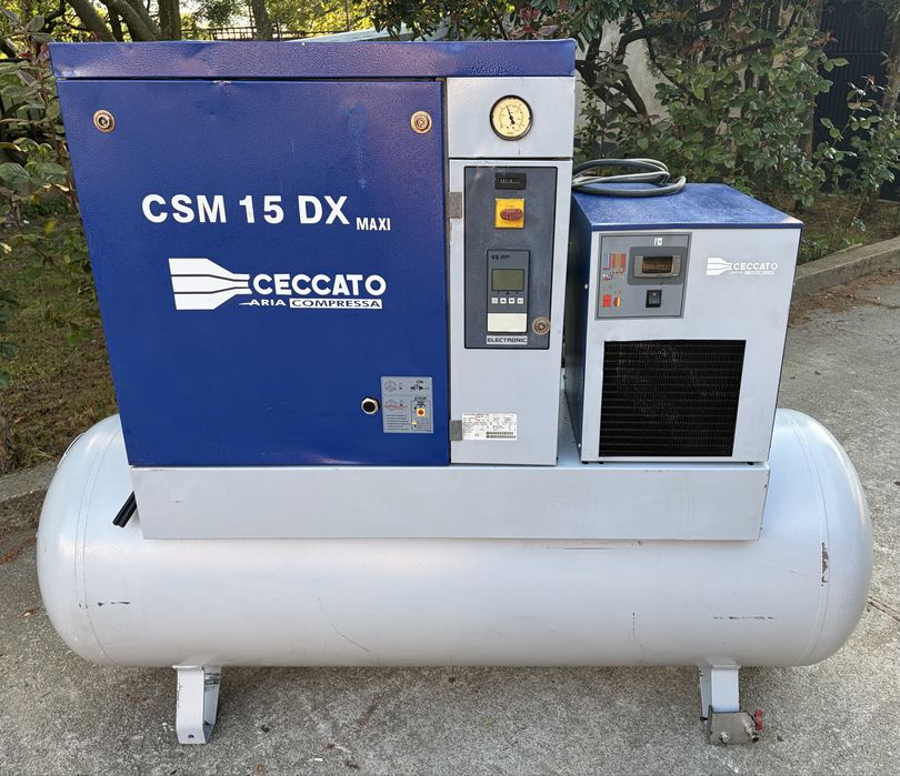 Винтов компресор Ceccato 11kw 500lt и хладилен изсушител
