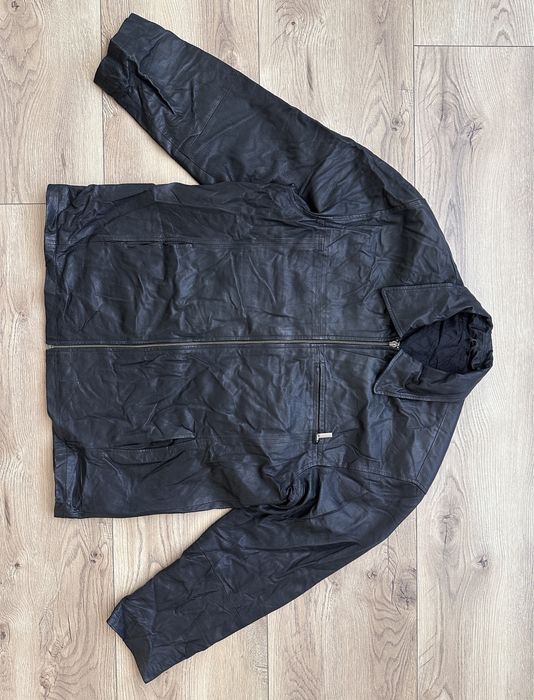 Geaca Piele Naturala Nappa CANDA cu Guler Barbati | Marime M