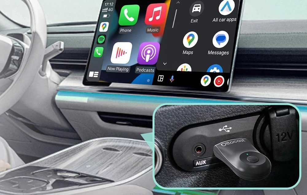 Adaptor wireless Auto 2 in 1 Ottocast MINI CarPlay Android/iOS