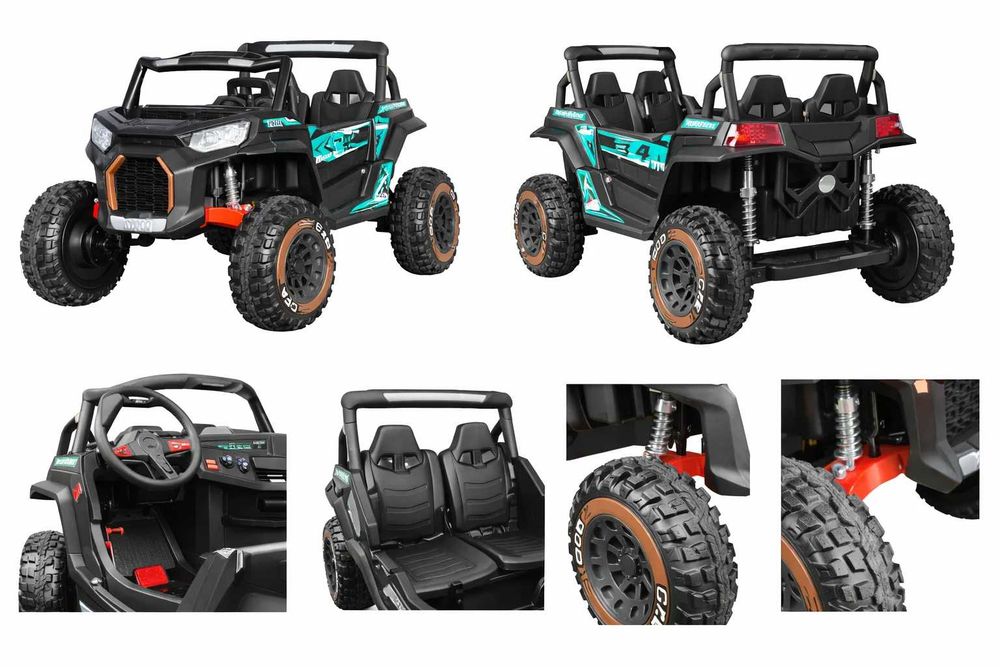 UTV electric pentru copii 2-10 ani,2 locuri 4x4 300W, 24V 8Ah, Premium