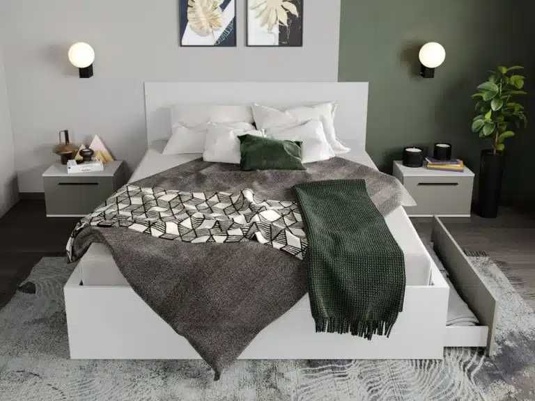 Set Mobila Dormitor Casmir / Alb Soares C26