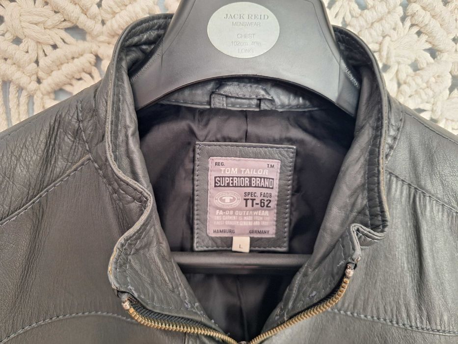 Куртка кожаная оригинальная TOM TAILOR, размер L