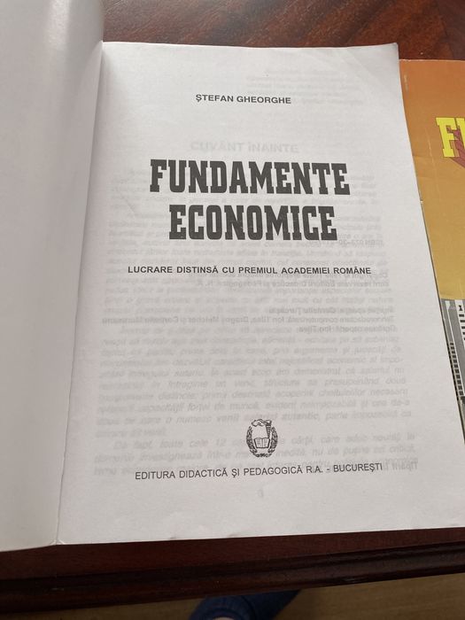 Fundamente Economice -Stefan Gheorghe -vol I si Ii