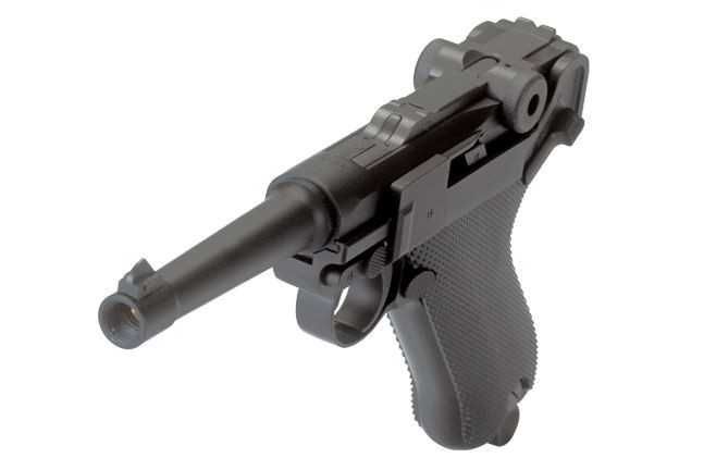 Pistol Istoric LuggerP08 4inch BlowBack  CO2 airsoft 6mm