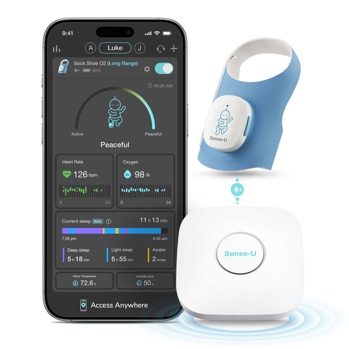 Sense-U интелигентен чорап бебешки монитор – чисто нов, разопакован